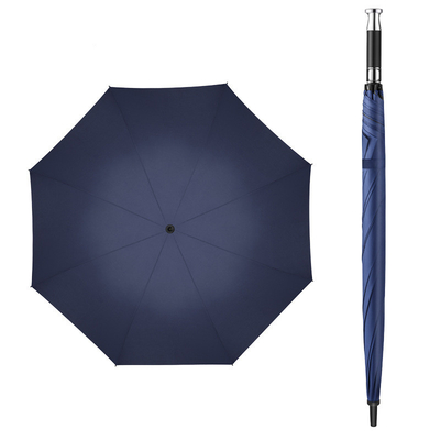 120cm Open Diameter Pongee Panel Winddicht Golf Paraplu Gepersonaliseerd Logo Printing