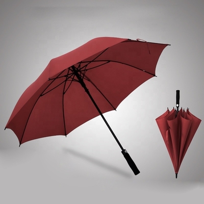 Gepersonaliseerd afdrukken logo golf rechte paraplu voor volwassenen 30 inch * 8K Windproof Design