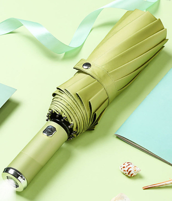 Advertentie paraplu met beste ontwerp LED zaklamp en onbreekbare winddichte functie