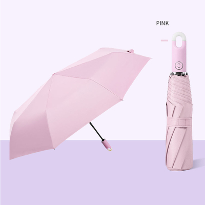 Best Design Lock Handle Paraplu voor reizen Gepersonaliseerd Logo Geprint Automatisch 3voudig