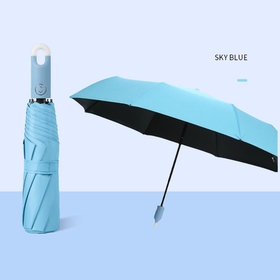 Best Design Lock Handle Paraplu voor reizen Gepersonaliseerd Logo Geprint Automatisch 3voudig