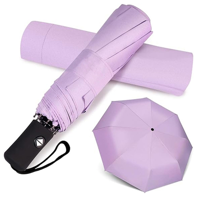 Drievoudig paraplu 3voudig polyester Pongee Reis Winddicht paraplu voor cadeautjes