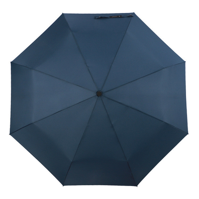 8k Anti UV Waterproof Drievouwbare paraplu met handbediening Plastic Handle Pongee Panel Material