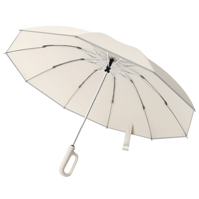 Minimalisme Stijl Rubber Handle UV zonnebrandcrème en regen paraplu voor buitenactiviteiten