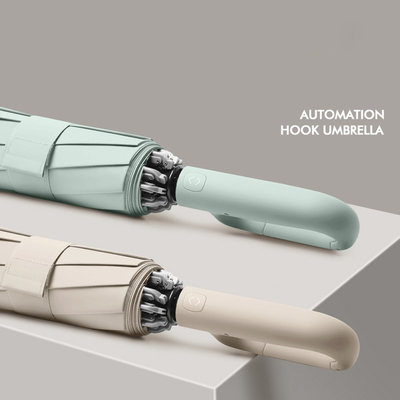 Minimalisme Stijl Rubber Handle UV zonnebrandcrème en regen paraplu voor buitenactiviteiten