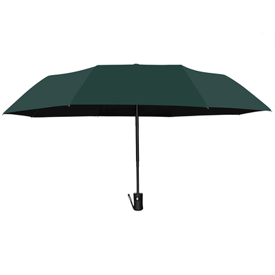 Polyester Open Volledig Automatisch Winddicht 3 Opvouwbaar Anti-UV Paraplu met Gepersonaliseerd Logo